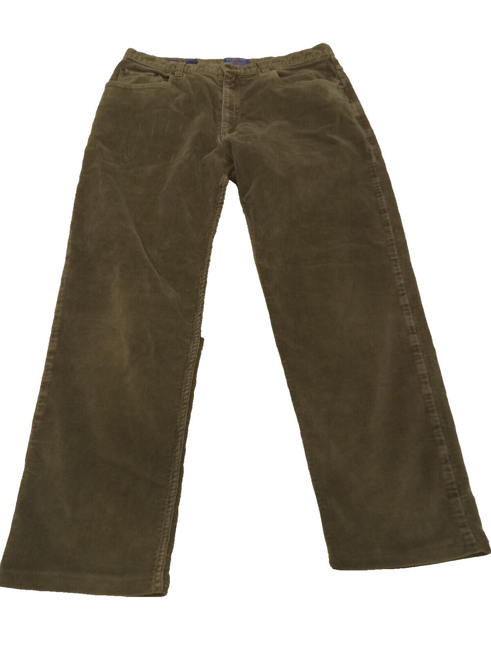 Pendleton Corduroy Pants Mens 36x30 Olive Green Relaxed Wide Leg Classic